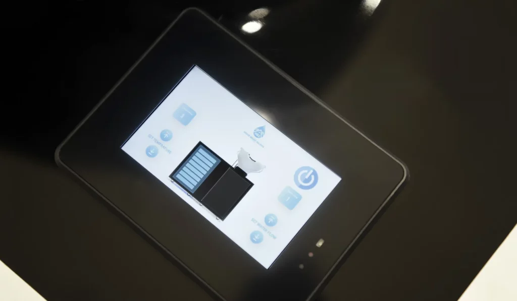 The HBS Basin touch screen